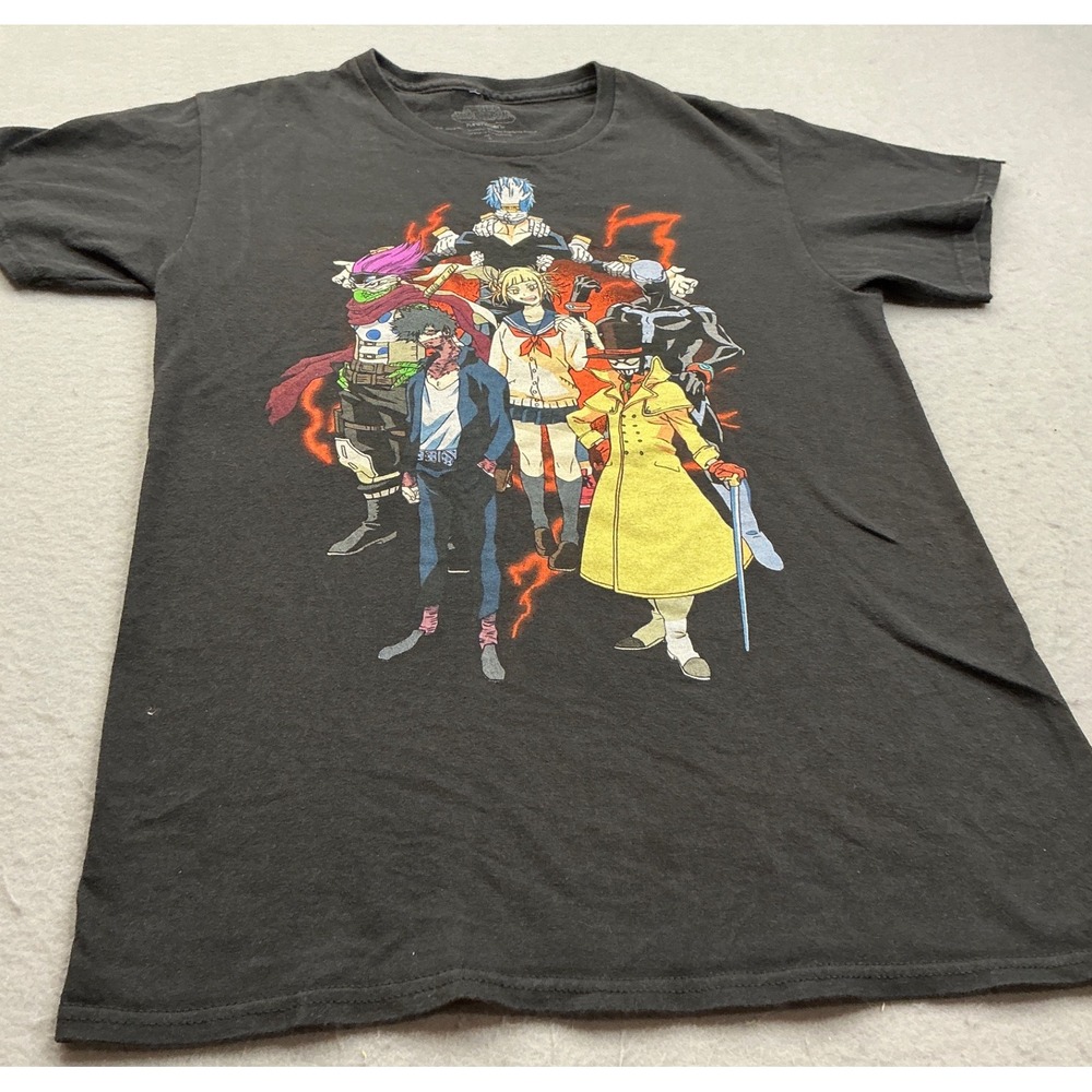 My Hero Academia League of Villains Graphic T-Shirt Small Black‎ Anime Tee